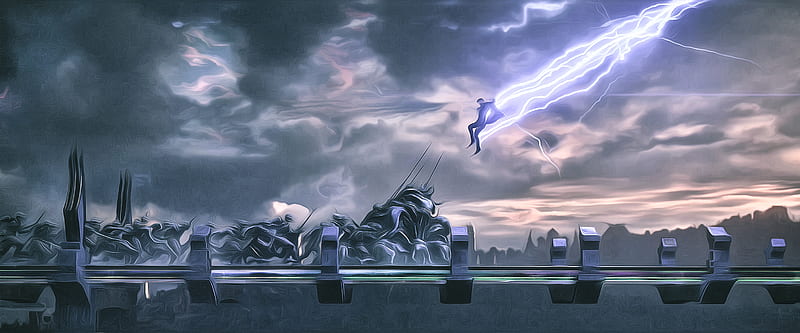 Thor God Of Thunder Artwork, thor, thor-ragnarok, digital-art, HD wallpaper