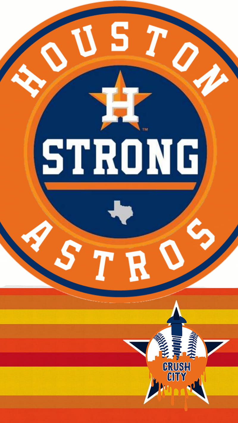 Houston strong, 2017, astros, baseball, crush city, h-town, mlb, orange,  world series, HD phone wallpaper