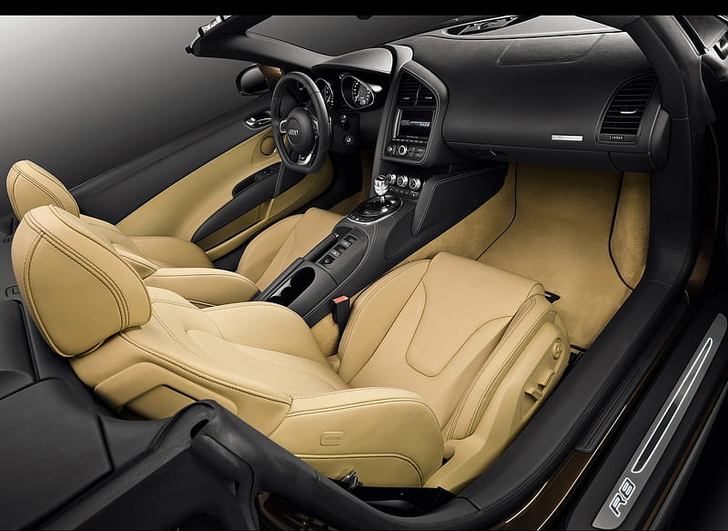 2011 Audi R8 Spyder 5.2 FSI Quattro - Interior View, car, HD wallpaper