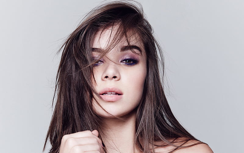 Hailee Steinfeld, American actress, young star, portrait fashion model, face, HD wallpaper