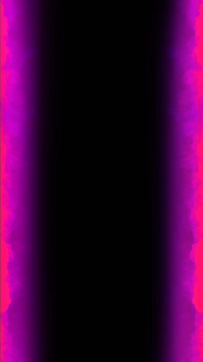 pink edges, background, black, edge, frame neon, purple, texture, HD phone wallpaper