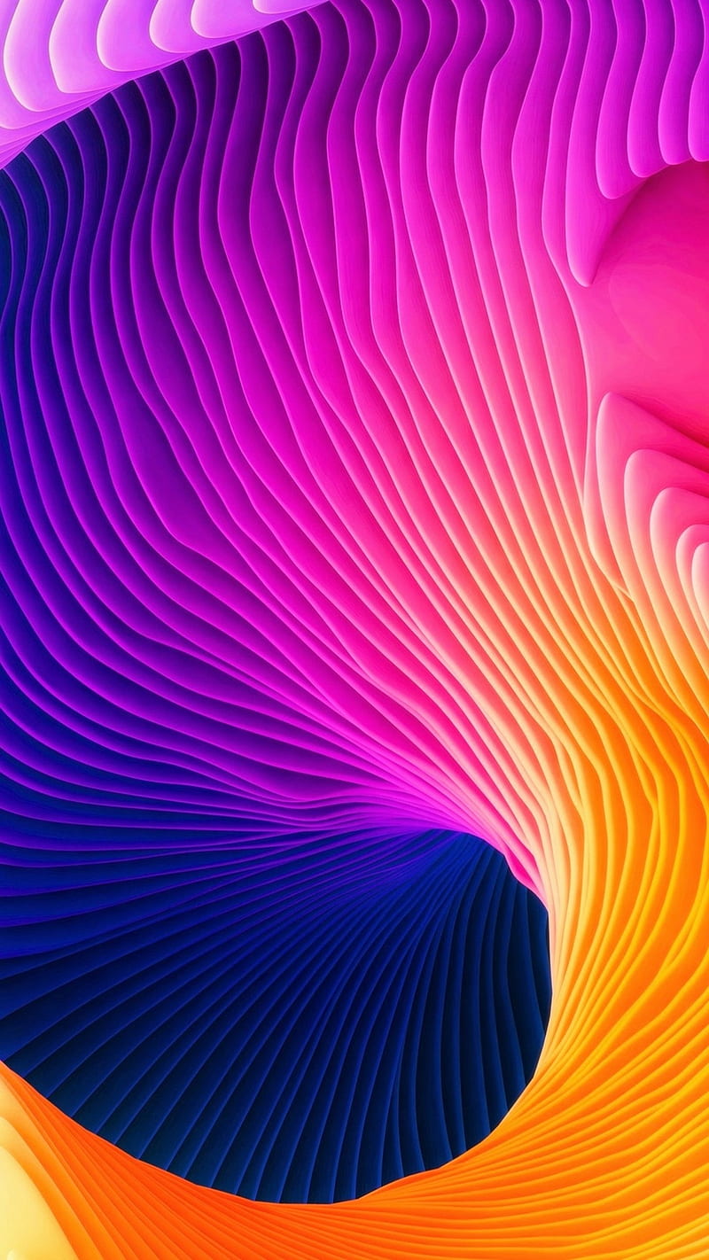 Abstract, 3d, art, color, colorful, orange, paint, pink, rainbow, stoche, HD phone wallpaper