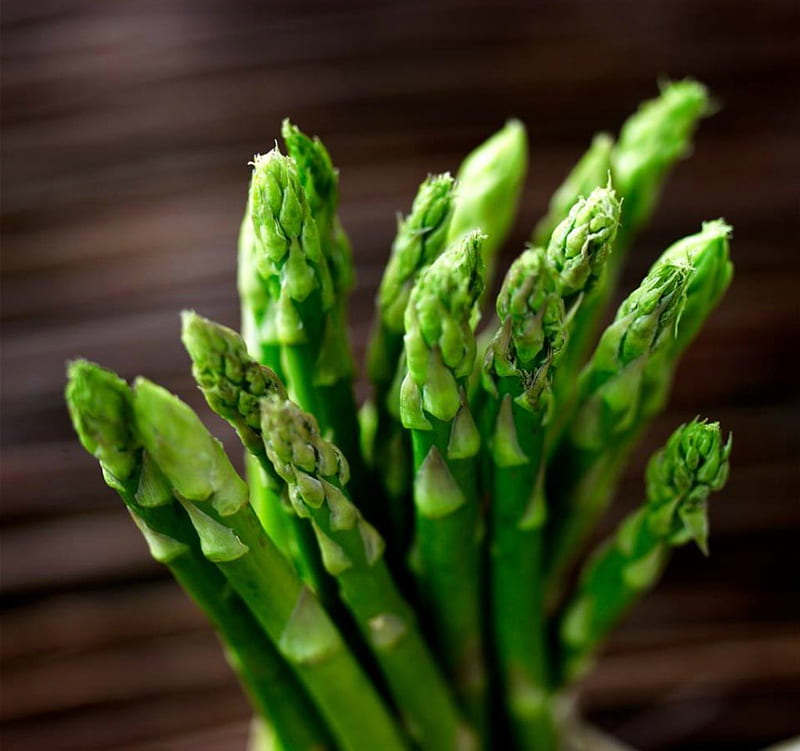 green asparagus, spring, vegetable, food, HD wallpaper