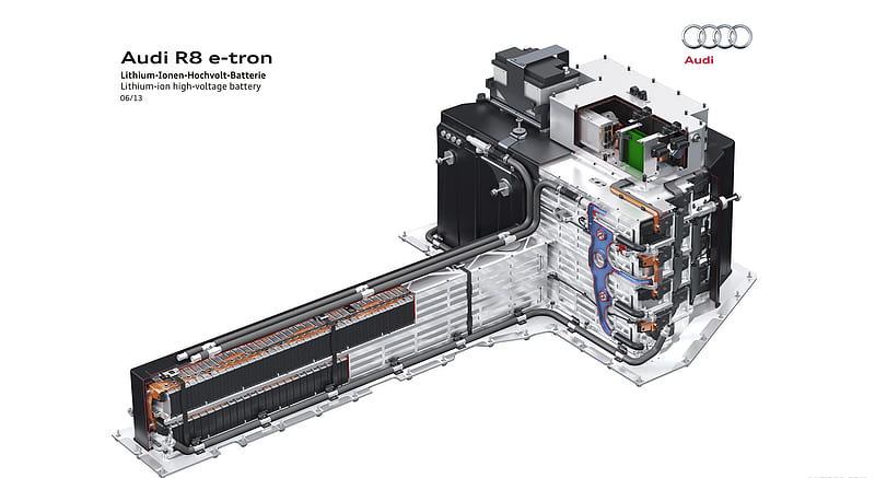 2013 Audi R8 e-tron Lithium-ion High-voltage Battery - Technical Drawing , car, HD wallpaper