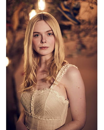 Elle Fanning Aurora Off-the-shoulder Tulle Wedding Dress in Movie