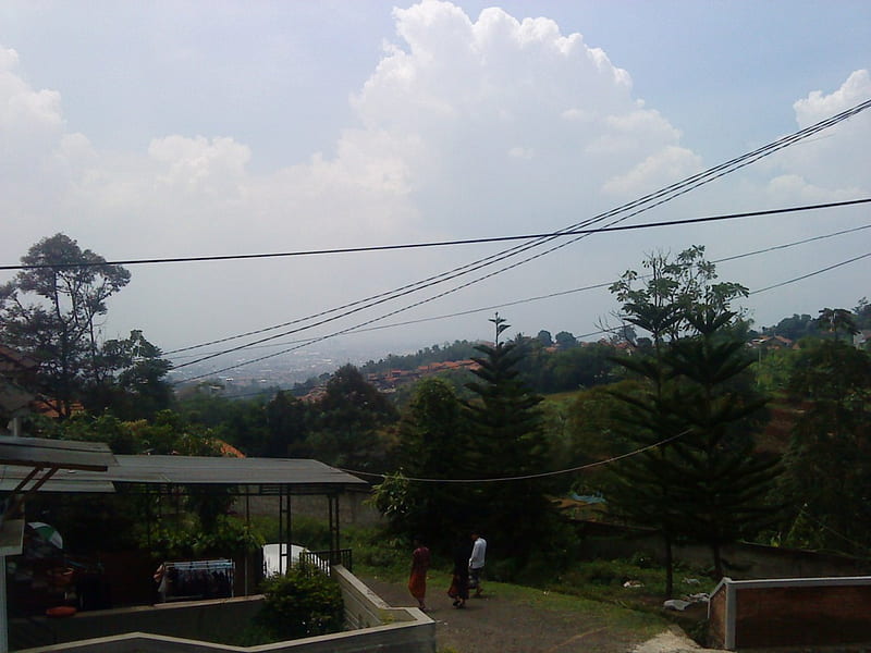 Morning in a residential atmosphere 'Jati Handap' Bandung, Tizara, Ayang Irsya, Liana Amadea, Rida Evoy, HD wallpaper