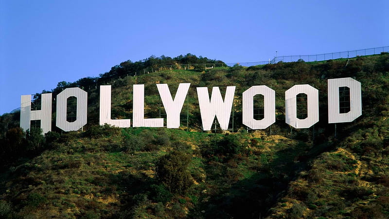 Hollywood Mountains, hollywood, mountains, HD wallpaper