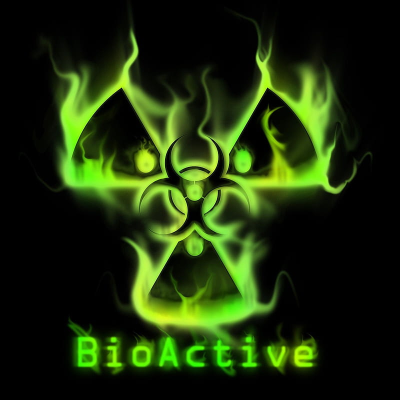 BioActive, atomic, biohazard, hazard, toxic, HD phone wallpaper