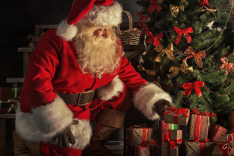 Santa is comming, noapte, venit, a, la, HD wallpaper