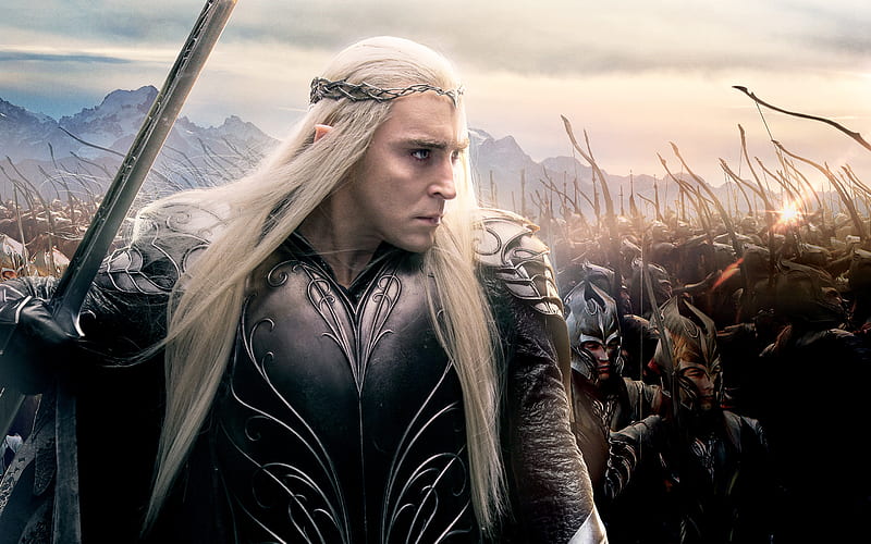 The Hobbit (2012-2014), king, the hobbit, movie, elf, Lee Pace, man, armor, fantasy, thranduil, actor, HD wallpaper