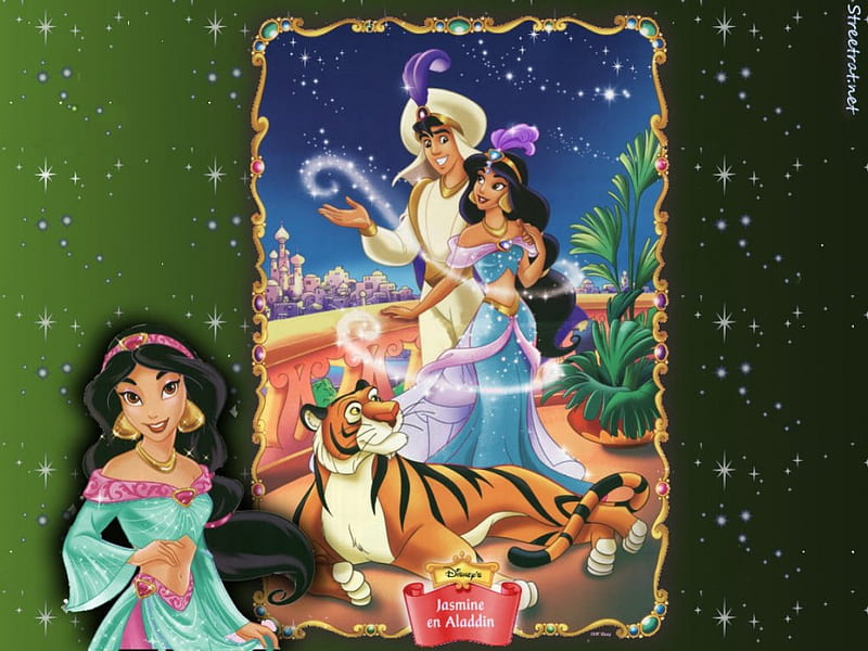 Aladin, cartoons, pricess, animation, walt disney, cartoon, disney, HD wallpaper