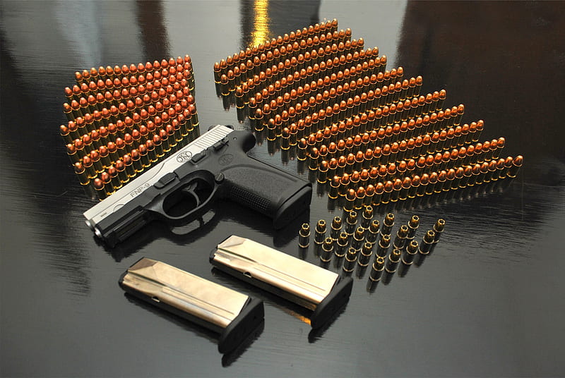 Hand Gun, ammunition, bullets, gun, weapon, HD wallpaper
