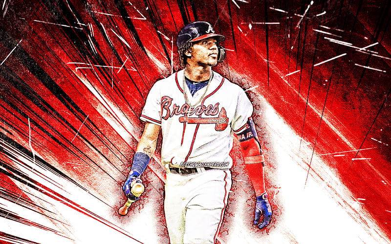 Ronald Acuña, Jr. Illustration  Baseball league, Atlanta braves, Braves