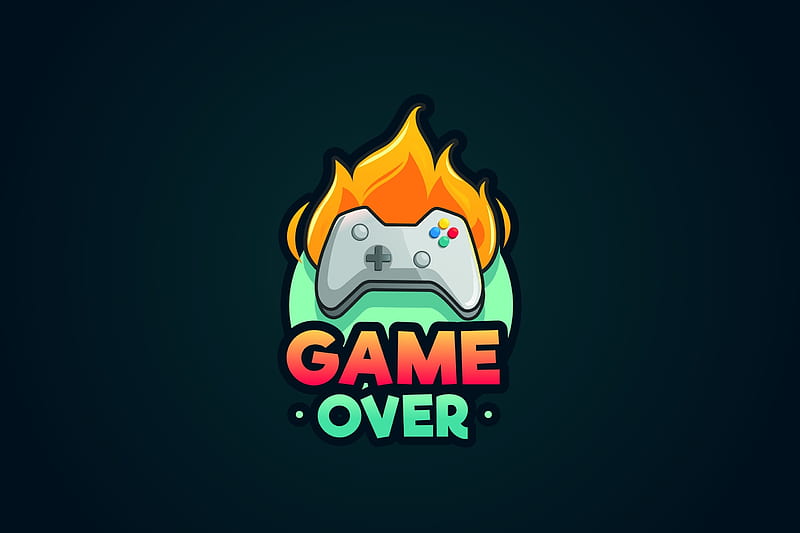 game over, digital art, Others, HD wallpaper