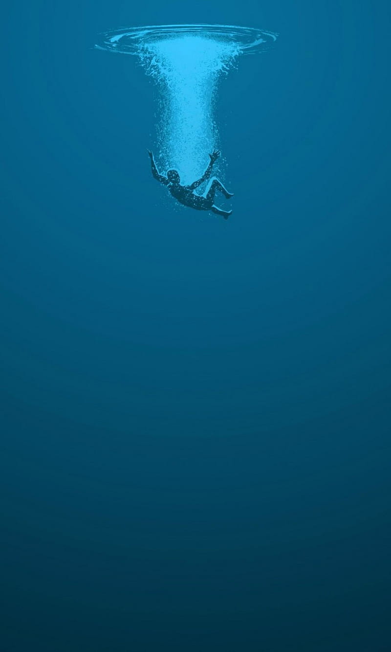 Immersion, blue, water, HD phone wallpaper