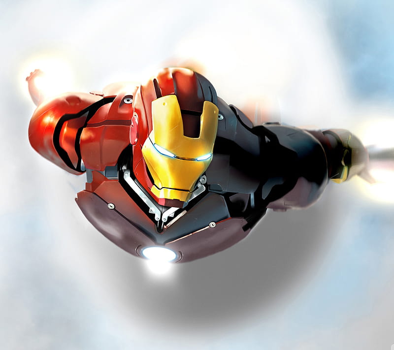 Iron Man Flying, comic, flight, fly, iron man, movie, HD wallpaper