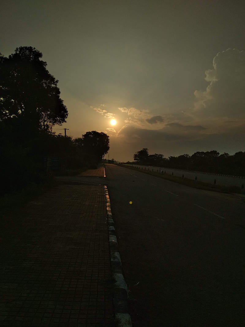 Sunset, bonito, city, evening, feeling, friend, jharkhand, ranchi, road, trip, HD phone wallpaper