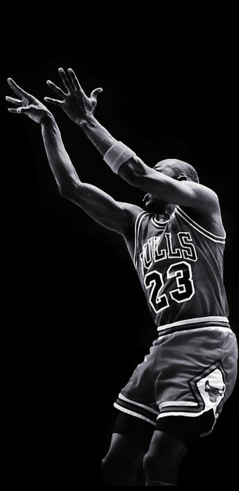 Michael Jordan, air jordan, basketball, black and white, bulls, jump man, legend, mike, mj, nba, HD phone wallpaper