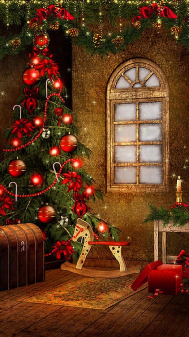 christmas, happy, snow, winter, xmas, HD phone wallpaper