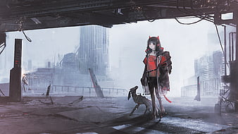 HD desktop wallpaper: Anime, City, Cyberpunk, Crow, Original download free  picture #764515