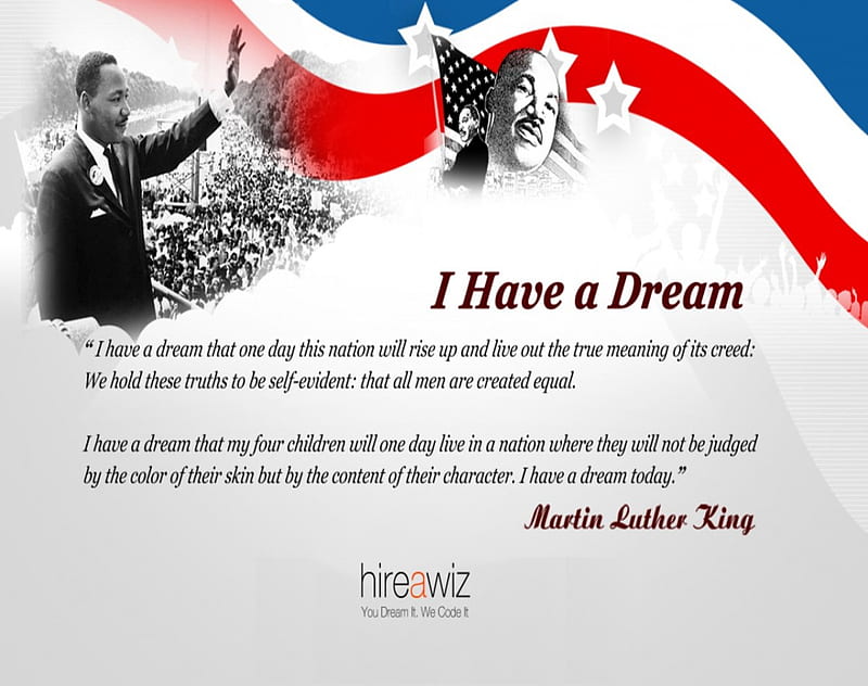 I have a dream, Martin Luther, Hireawiz, People, HD wallpaper