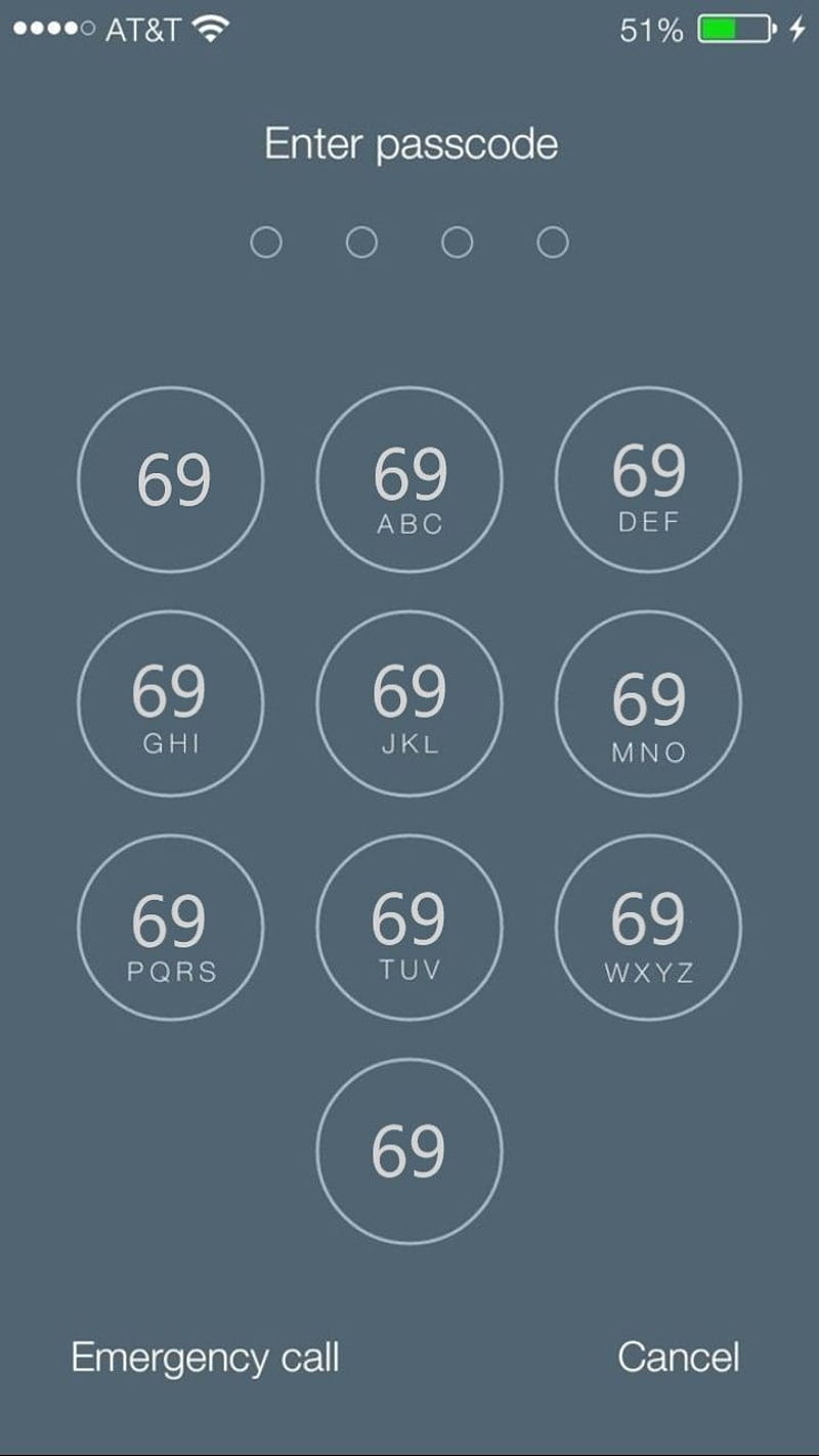IPhone lock 69, 69, apple, code, ios, iphone, lockscreen, modern, password,  tumblr, HD phone wallpaper | Peakpx