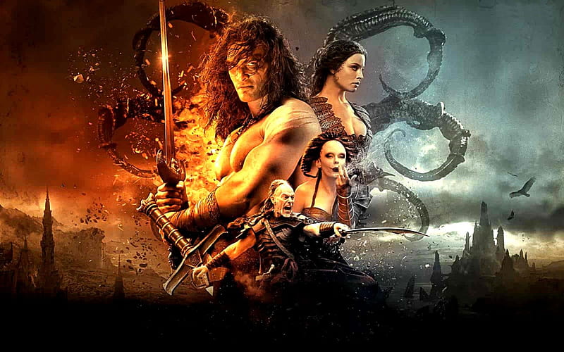 Conan El Barbaro Team, warrior, movie, conan, barbaro, HD wallpaper