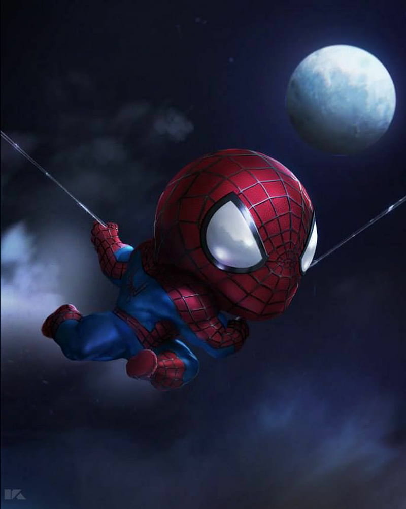 Spiderman mini, marvel, superhero, HD phone wallpaper | Peakpx