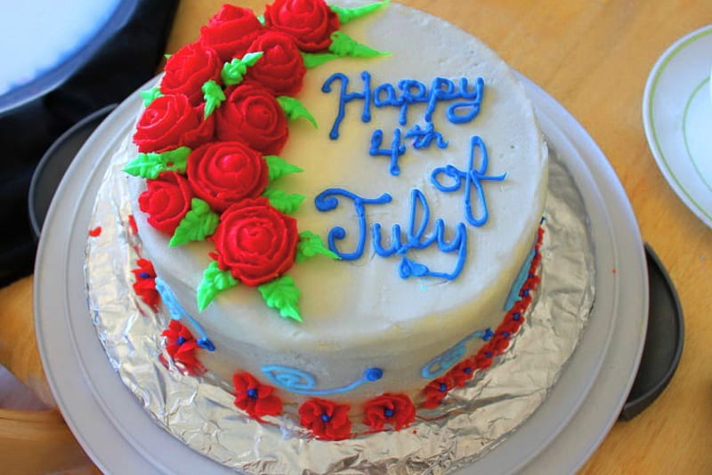 Feliz 4 de julio a mis amigos americanos, pastel, rojo, celebración,  blanco, Fondo de pantalla HD | Peakpx