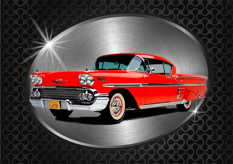 chevy impala, 1958, impala, classic, chevrolet, HD wallpaper