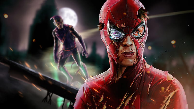 MCU SPIDER MAN VS GREEN GOBLIN, spiderman, goblin, superheroes, artwork,  artist, HD wallpaper | Peakpx