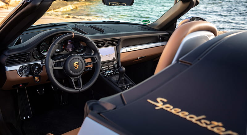 2019 Porsche 911 Speedster with Heritage Design Package - Interior, Detail , car, HD wallpaper