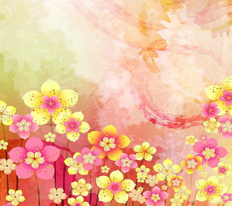 Floral Design , abstract, bonito, cute, floral design, galaxy, HD wallpaper