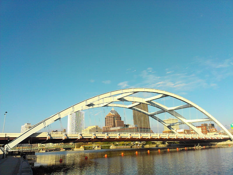 The Fredrick Douglass-Susan B. Anthony Memorial bridge., Structure, Architecture, Bridges, Steel, Rochester NY, HD wallpaper