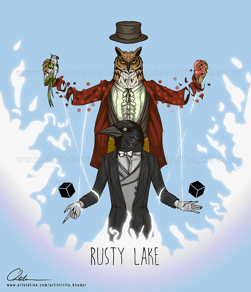 Rusty lake, cube escape, mr crow, mr ow, rustylake, HD phone wallpaper
