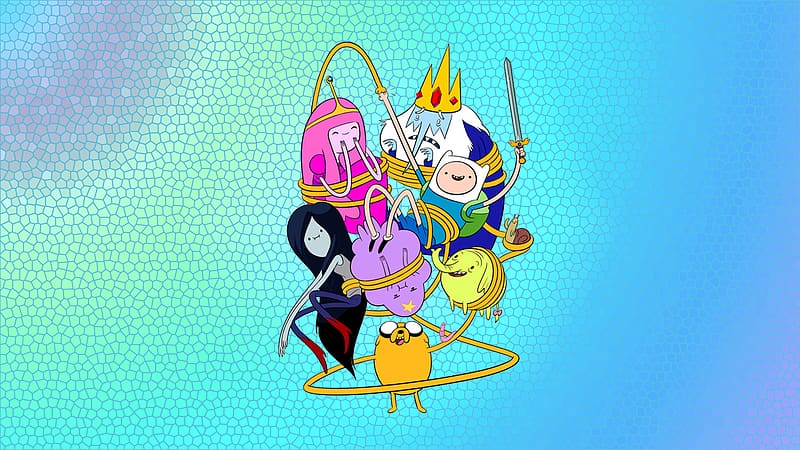 Tv Show, Adventure Time, Princess Bubblegum, Finn (Adventure Time), Jake (Adventure Time), Marceline (Adventure Time), Ice King (Adventure Time), HD wallpaper