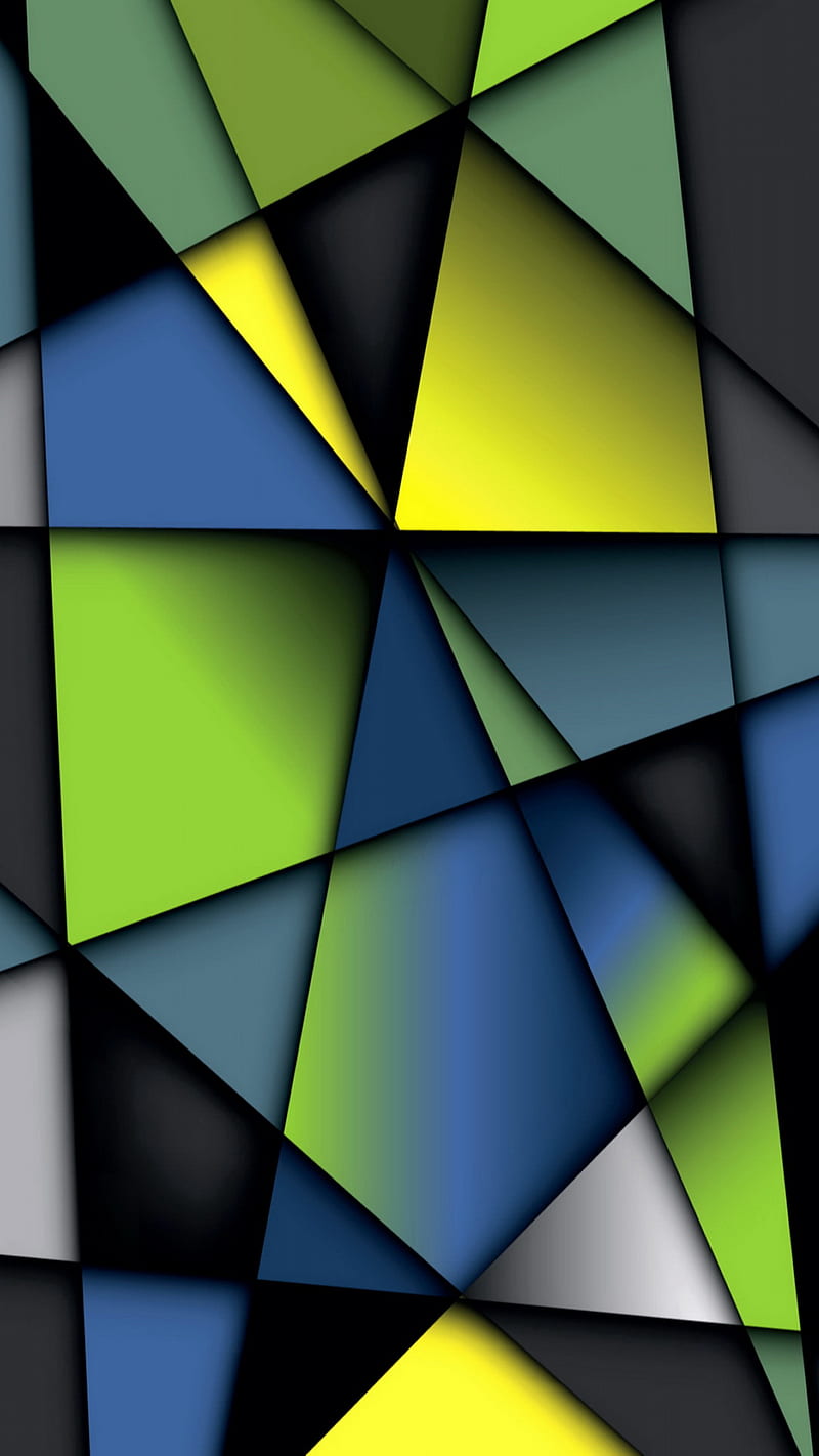 Colorful Geometry, abstract, background, colors, geometric, shapes, HD phone wallpaper