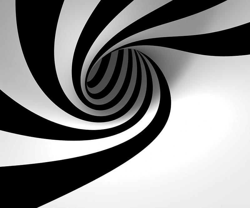 Hypnotic , abstract, awesome, black and white, cool hole, hypnotic, HD wallpaper