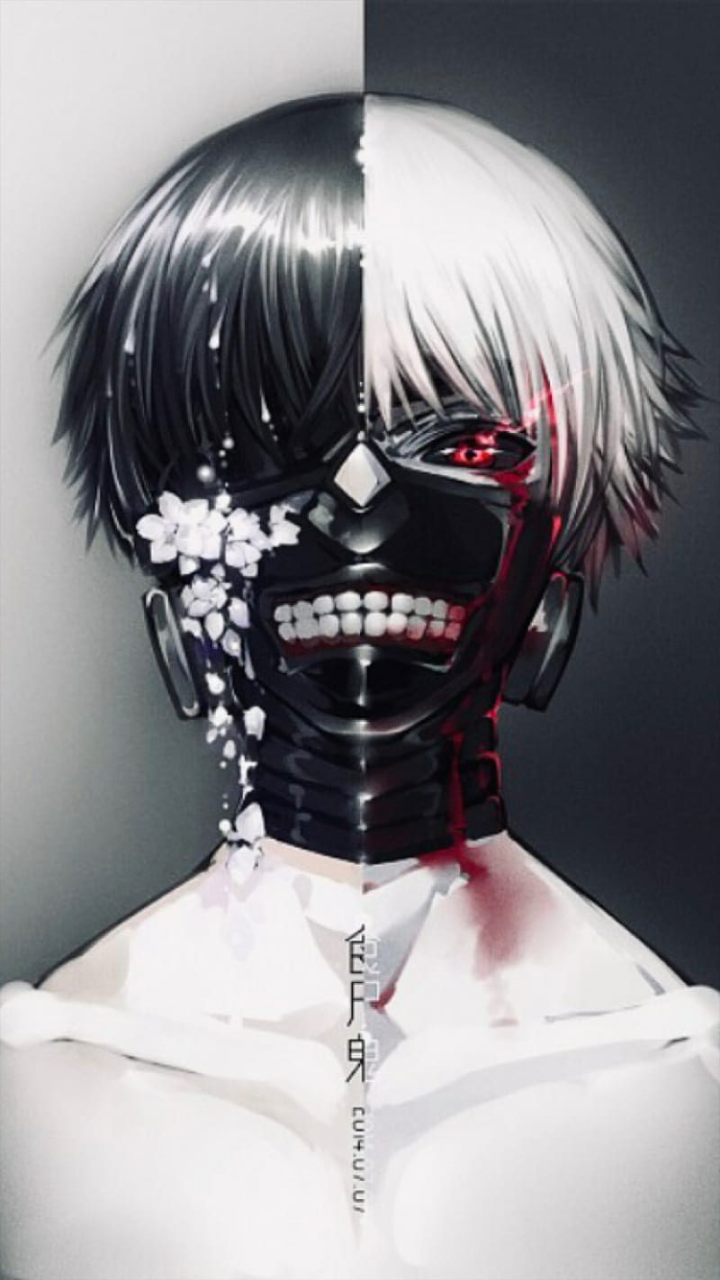 Ken Kaneki With A Mask On Live Wallpaper