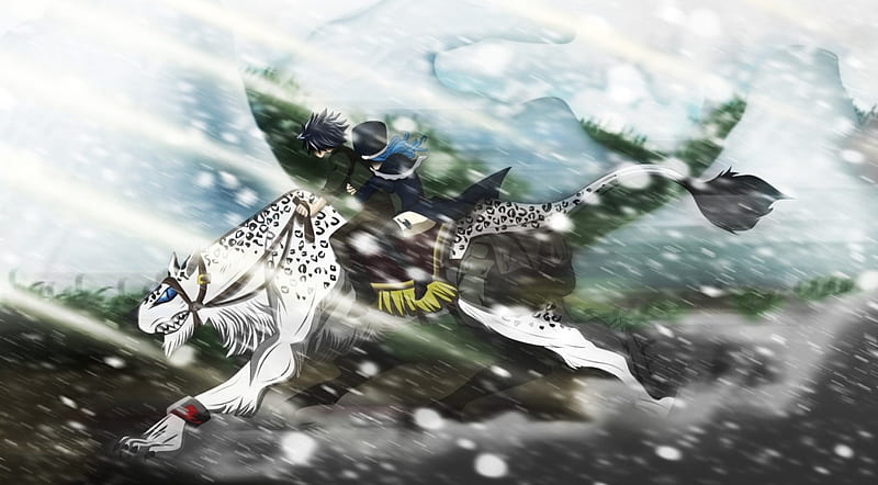 I'm with you, Fairy Tail, Anime, Manga, Juvia Lockser, Gray Fullbuster, Ice, Water, Mage, Guild, Im With You, Snow, Tartarus Arc, HD wallpaper
