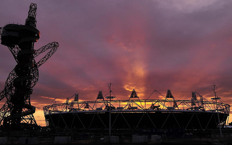 The Olympic Stadium-city architecture, HD wallpaper