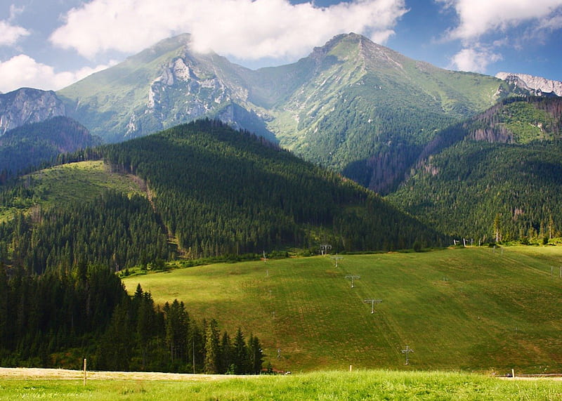 Tatry - Poland, poland, view, mountains, polish, tatry, top, HD wallpaper