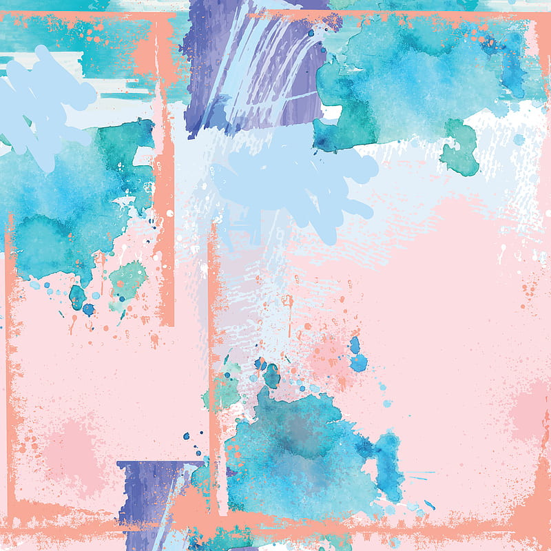 colors 2 14, One4Studio_Colors2, aquarelle, art, artist, background, best, blue, bright, cool, desenho, girl, lovely, new, paint, pastel, pink, popular, premium, forma, unique, watercolor, HD phone wallpaper