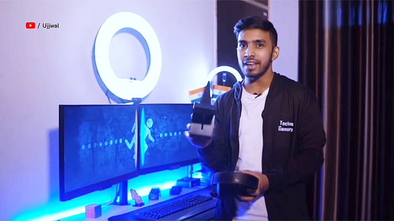 YouTube India - If gives you access to his gaming setup for a day, what's the first game you're gonna play in this setup? / Twitter, Techno Gamerz, HD wallpaper