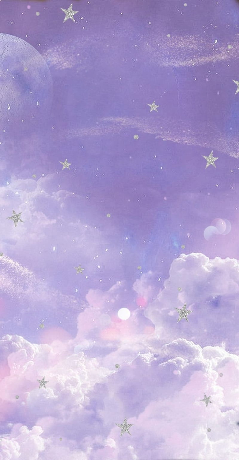 purple cloudy sky . Estetika langit, Latar belakang, Fotografi abstrak. Purple iphone, Cute background, Anime scenery, Cute Purple Galaxy, HD phone wallpaper