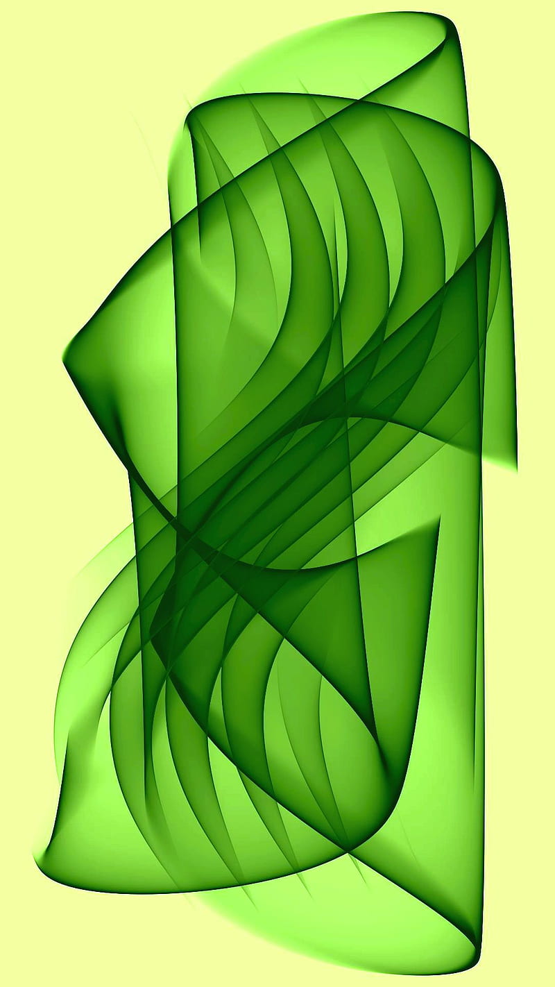 Stirring, abstract, green, HD phone wallpaper