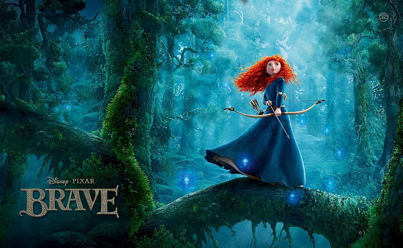 Brave, poster, movie, merida, pixar, princess, blue, disney, HD wallpaper |  Peakpx
