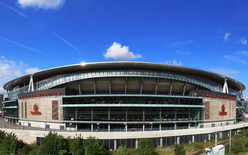 Emirates Stadium football stadium, Arsenal, Holloway, London, UK, sports arena, HD wallpaper