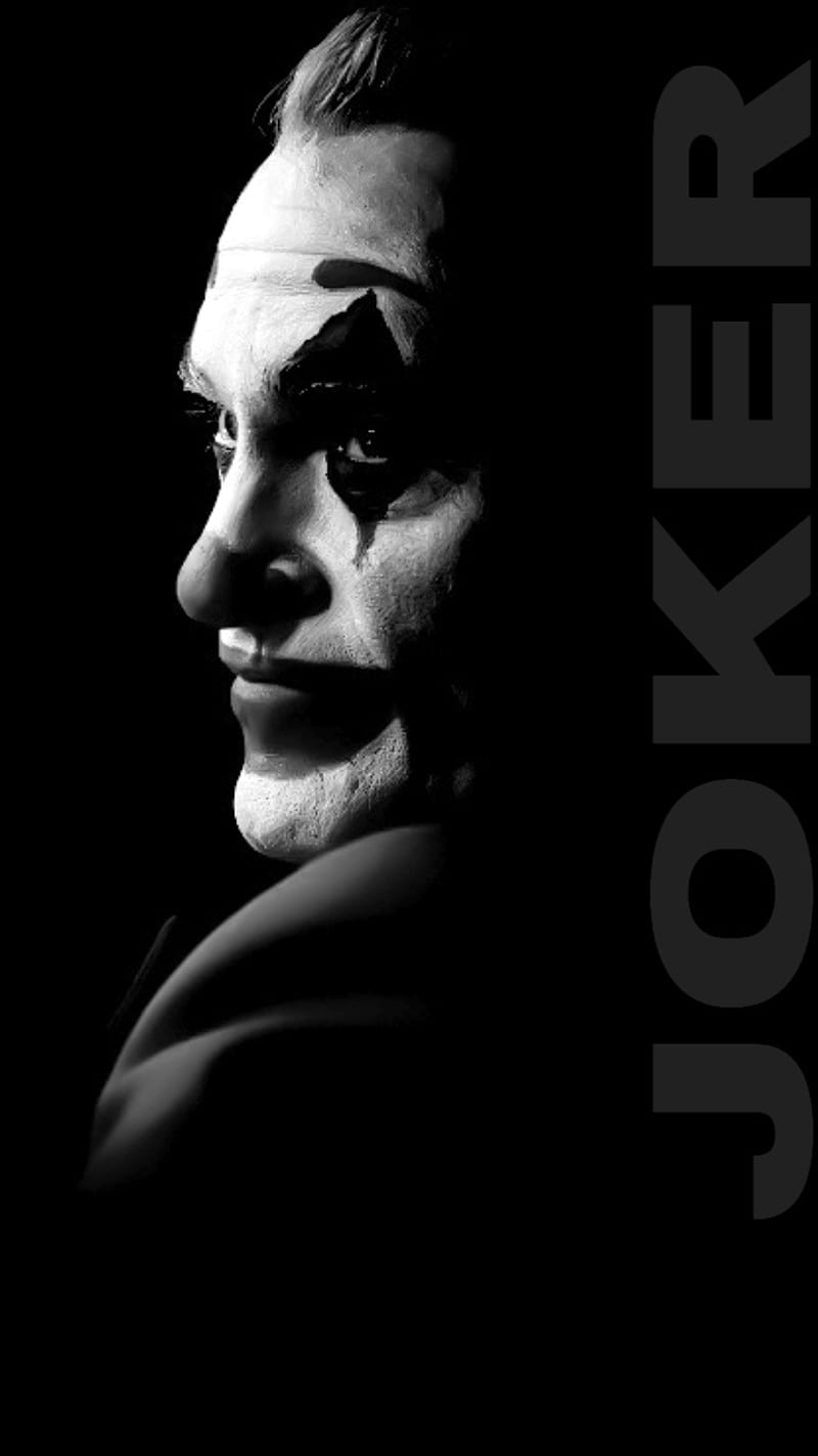 Joker dark, black, black and white, dark, joker, vintage, HD phone ...