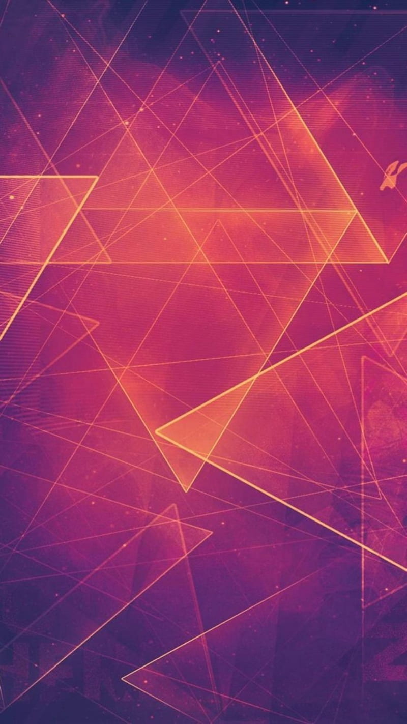 Abstract Triangle, colors, laser, HD phone wallpaper